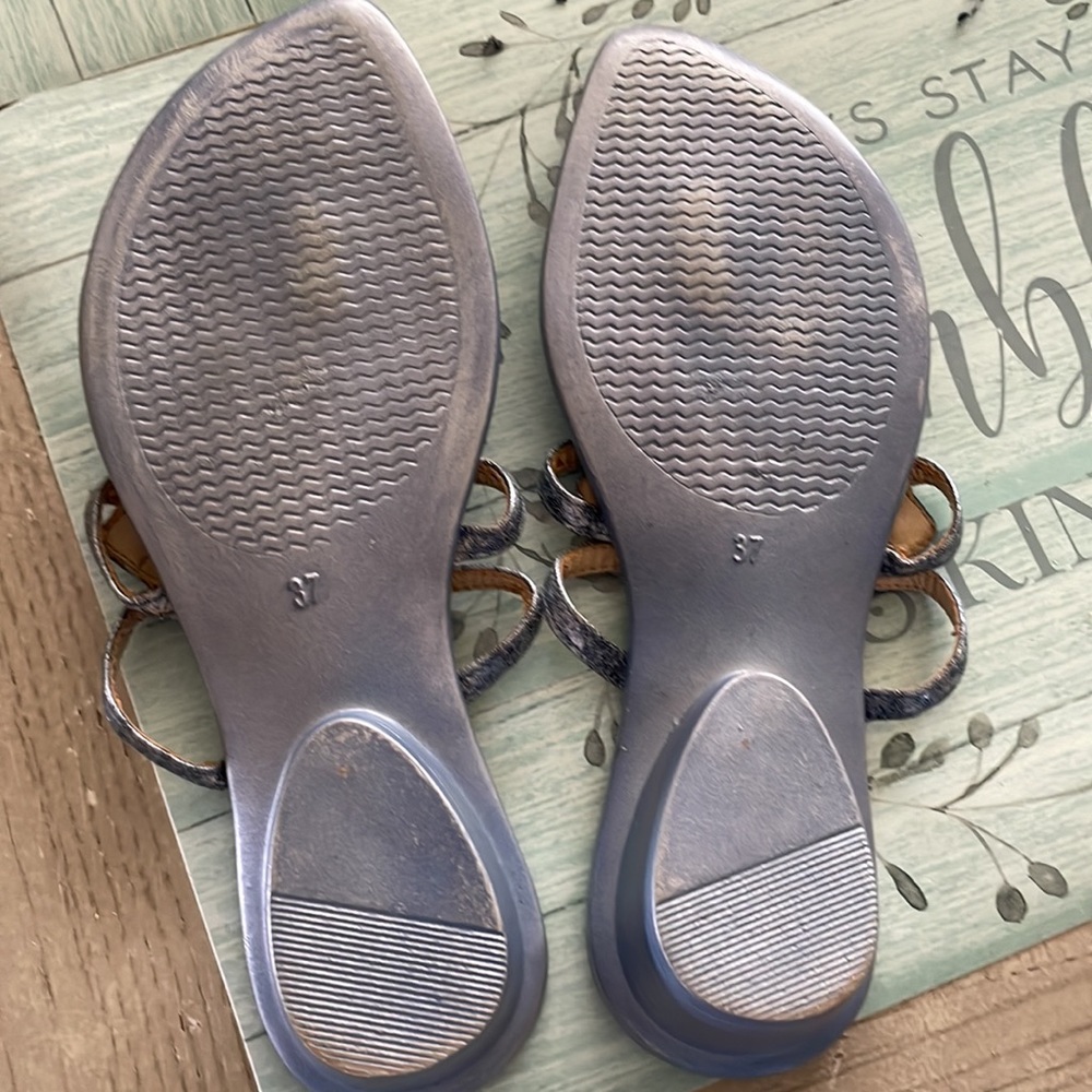 Fooks sandals blue/silver size 37 (7) - Picture 3 of 5